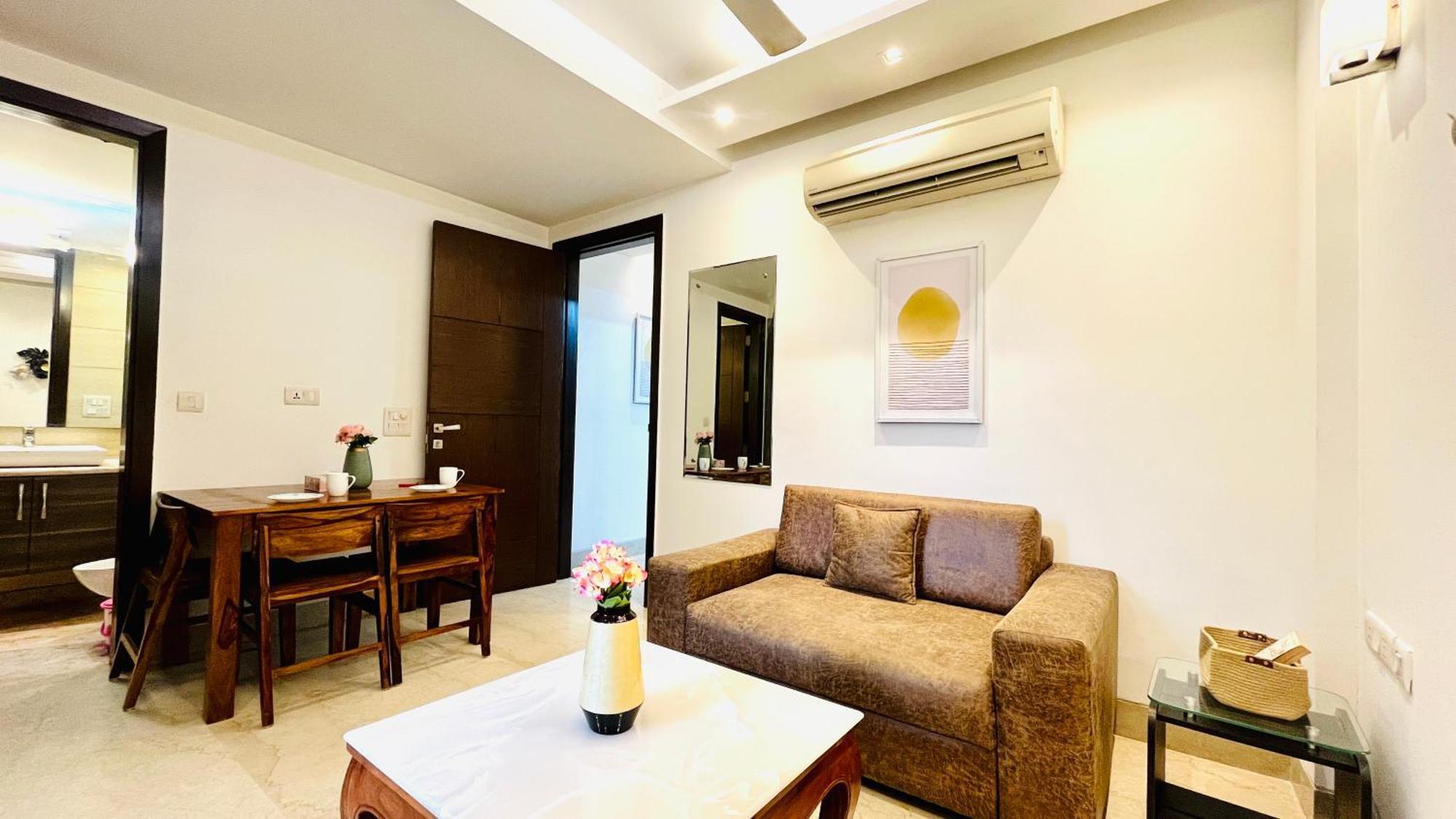 Olive Service Apartments - Greater Kailash New Delhi Værelse billede