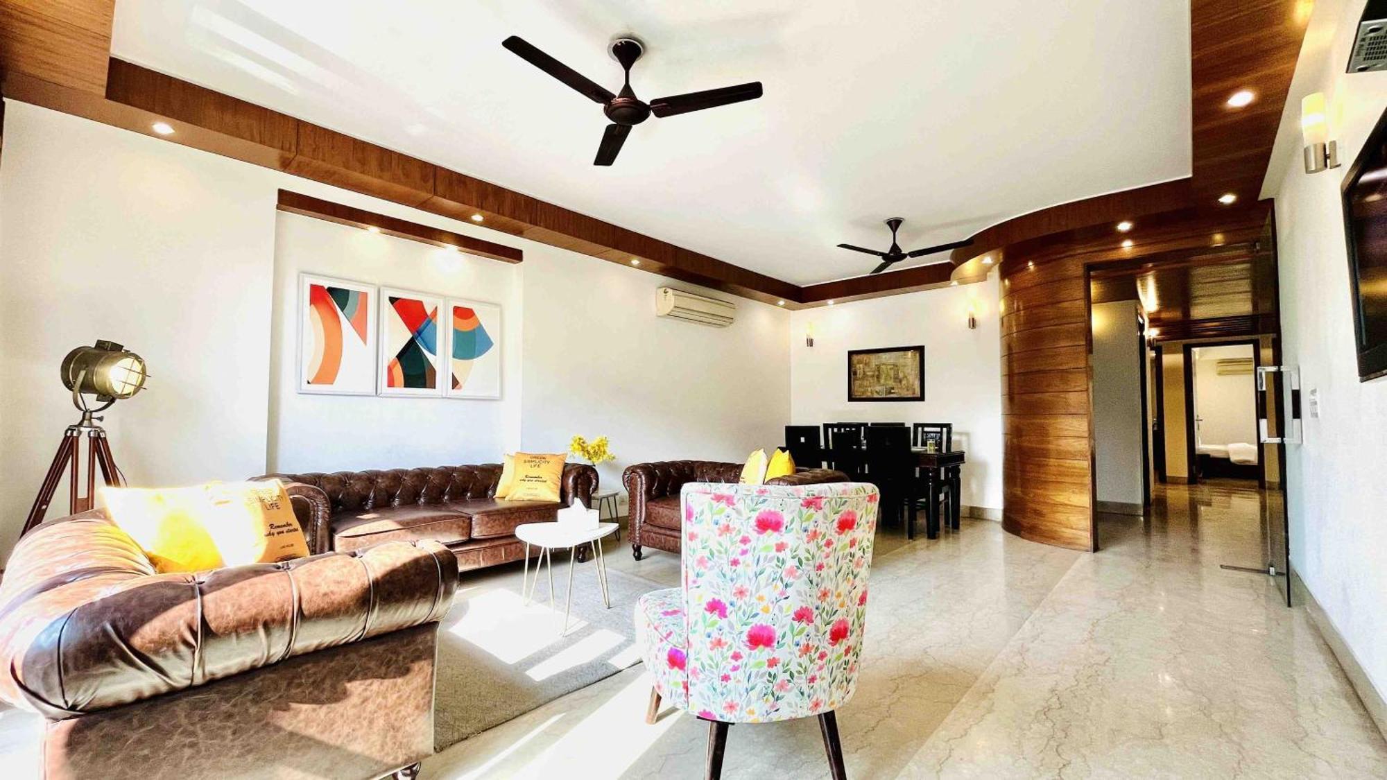 Olive Service Apartments - Greater Kailash New Delhi Værelse billede
