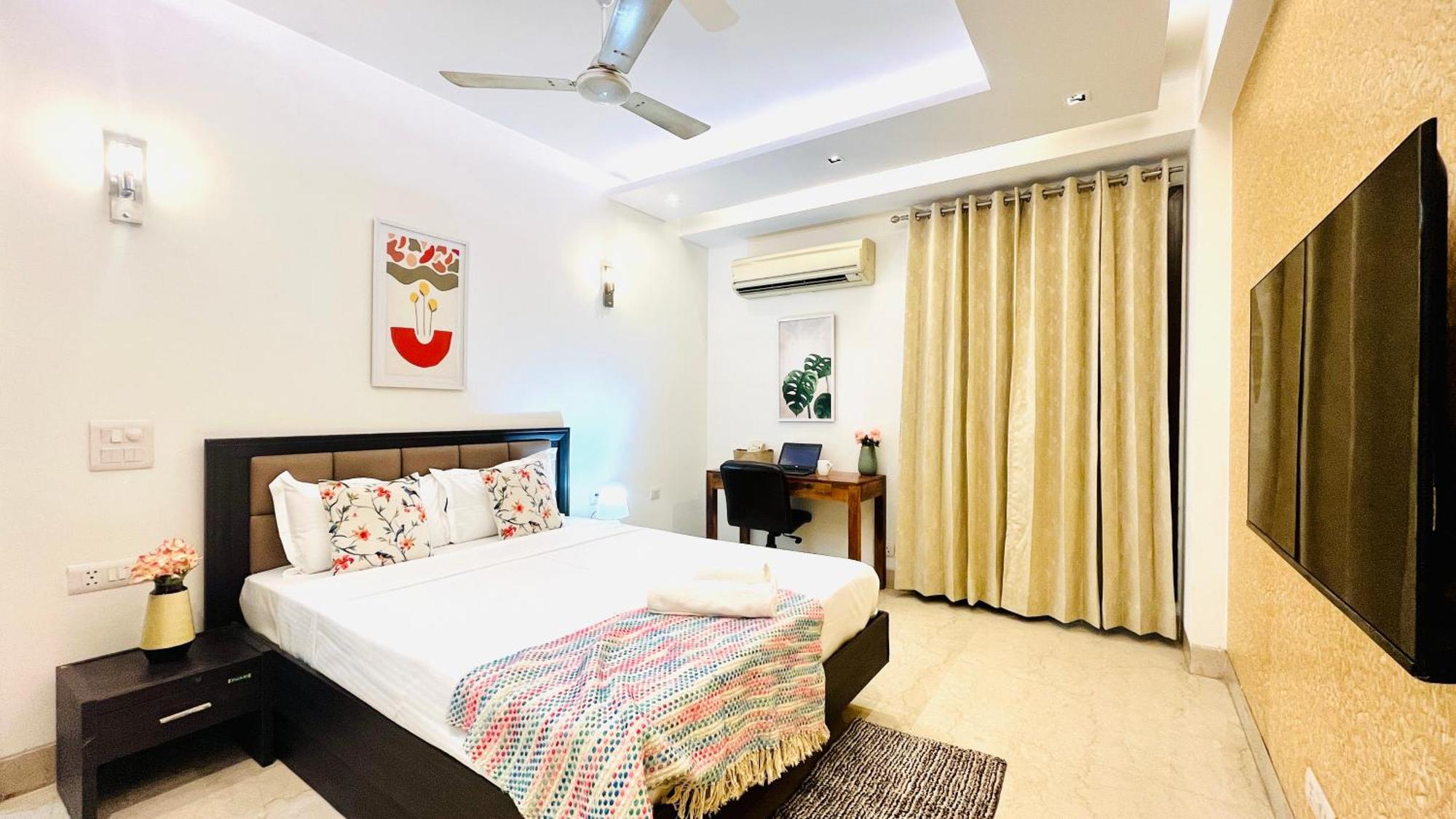 Olive Service Apartments - Greater Kailash New Delhi Værelse billede